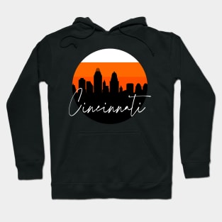 cincinnati Skyline Football Colors Hoodie